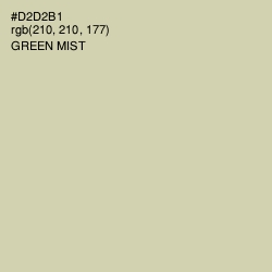 #D2D2B1 - Green Mist Color Image